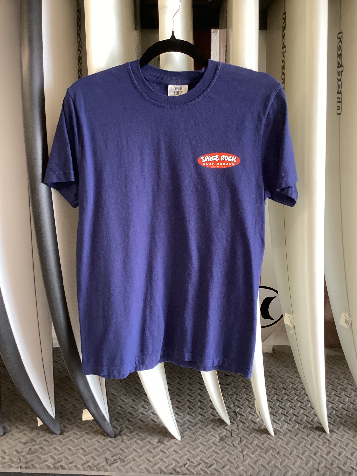 Spacerock Garage Pocket Tee - Navy