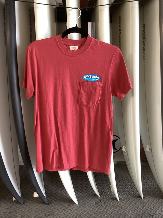 Spacerock Garage Pocket Tee - Red