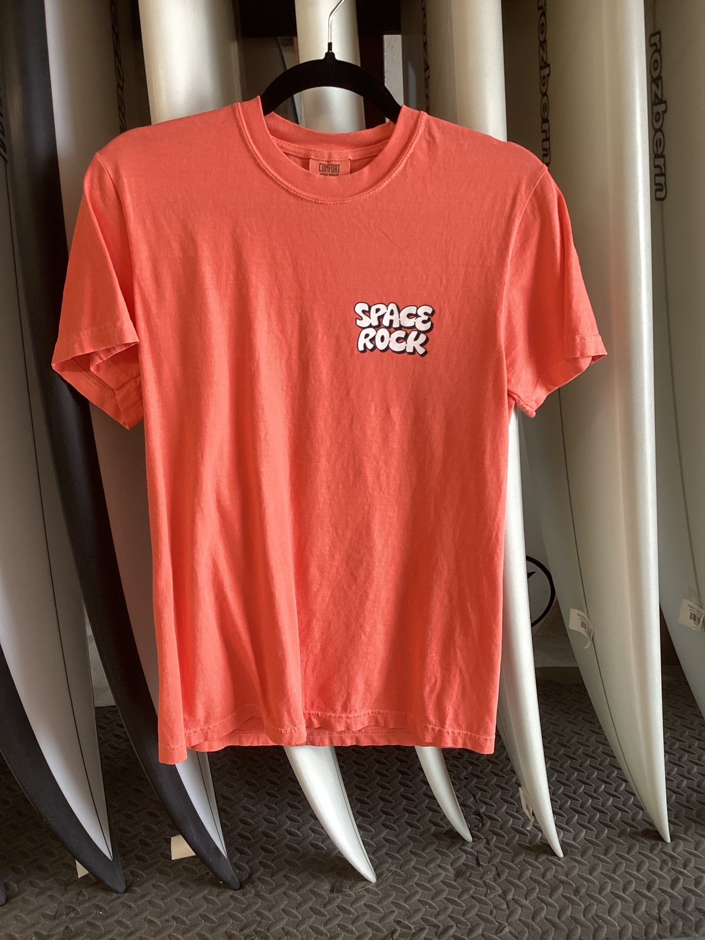 Spacerock Font Logo Tee - Tangerine